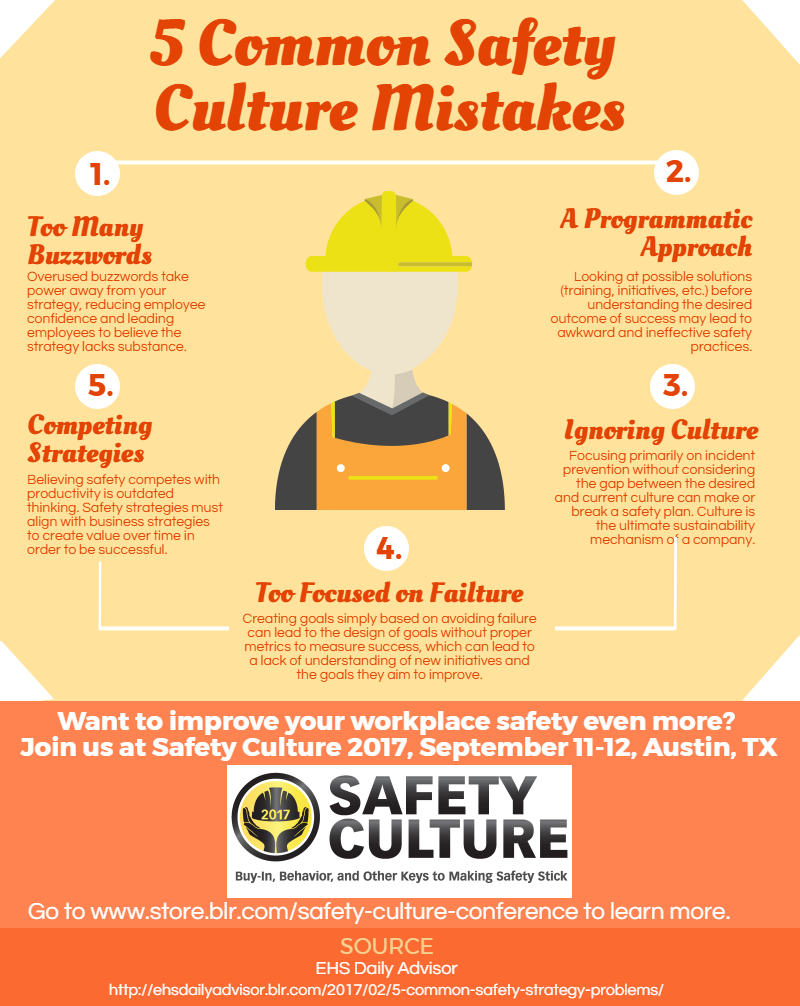 5 Common Safety Culture Mistakes Ehs Daily Advisor