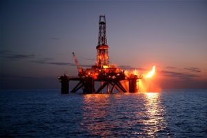 offshore oil rig fire