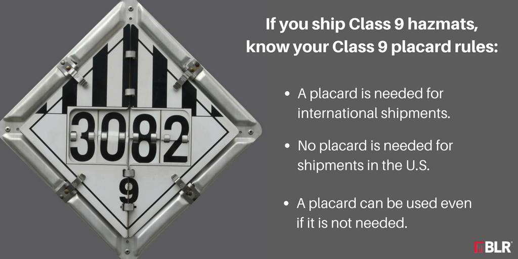Hazard Class 9 Miscellaneous Dangerous Goods DOT Shipping Labels