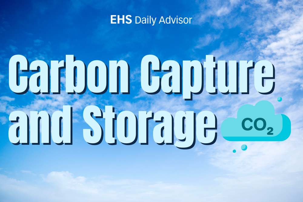 Infographic Carbon Capture And Storage Ehs Daily Advisor