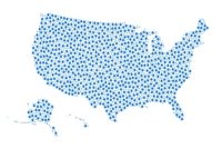 USA water map