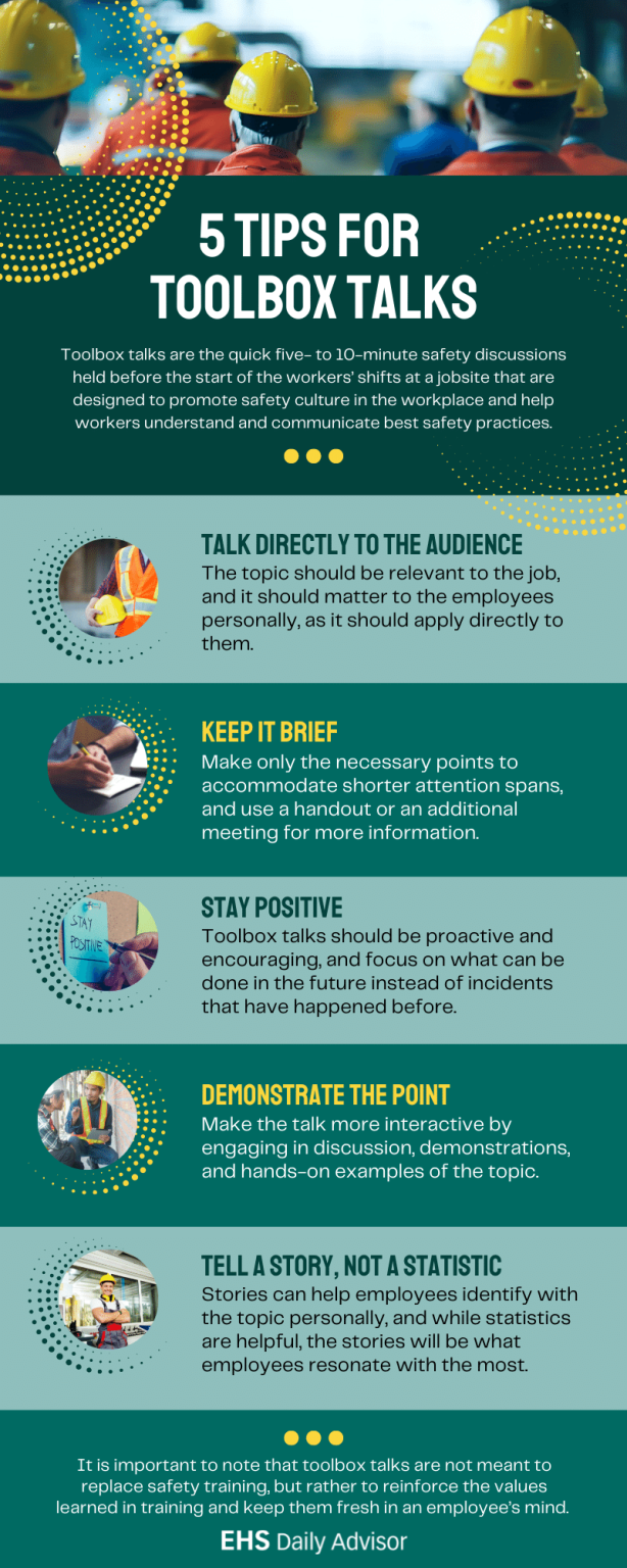 Infographic: 5 Tips for Toolbox Talks - EHS Daily Advisor