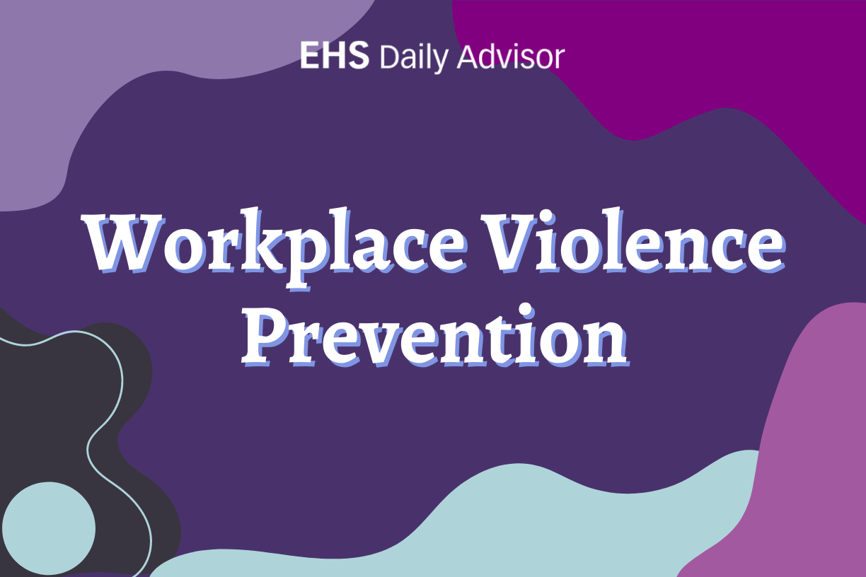 Infographic Workplace Violence Prevention EHS Daily Advisor