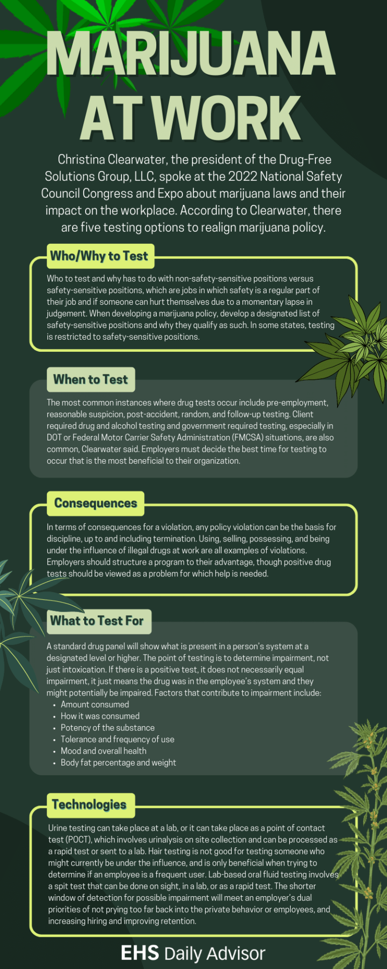 Infographic: Marijuana At Work - EHS Daily Advisor