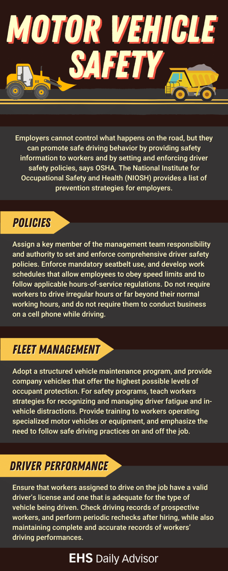 Infographic: Motor Vehicle Safety - EHS Daily Advisor